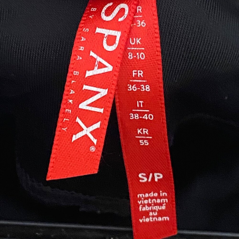 Spanx Black Faux Leather Leggings S • High-Rise Shaping Control • Sleek Fit 2437 - Picture 4 of 10